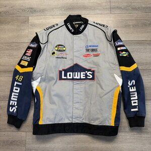 Jimmie Johnson #48 Lowes Vintage Racing Jacket "Chase Authentics" Mens Size XL